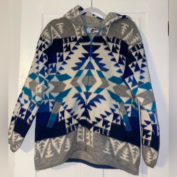Patterned Wool Zip-up Jacket - Picture 1 of 8